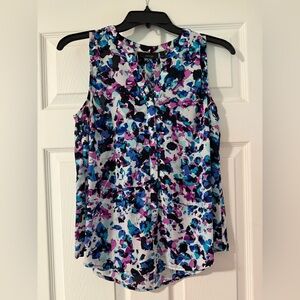 Apt. 9 Women's Abstract Blue and Purple Blouse